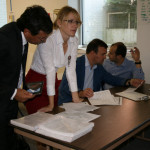 All four of the delegates examined various documents used by the Obama staff. All four of the delegates examined various documents used by the Obama staff.