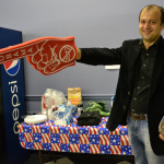 Before leaving the Republican headquarters, Oleg enjoys a bit of political humor. Before leaving the Republican headquarters, Oleg enjoys a bit of political humor.