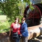 Maria and Marcela posed beside the Guilford Mill. Maria and Marcela posed beside the Guilford Mill.