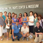 The group posed before their tour of the Civil Rights Museum. The group posed before their tour of the Civil Rights Museum.