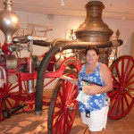 Reyna admires an fire engine at the historical museum 522 Reyna admires an fire engine at the historical museum 522