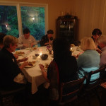 Enjoying a traditional American Thanksgiving dinner hosted by Patti Gilmore and Don Sylvester Enjoying a traditional American Thanksgiving dinner hosted by Patti Gilmore and Don Sylvester