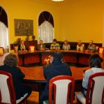 While sitting in the city council chamber Natalia told us more about the city government. While sitting in the city council chamber Natalia told us more about the city government.