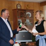 On Saturday we traveled to Ungheni, a small city on the Romanian border and a sister city of Winston-Salem. Martha, representing WS, presented Ungheni Mayor Ambrose with a letter from WS Mayor Joines and gifts from FFCNC. On Saturday we traveled to Ungheni, a small city on the Romanian border and a sister city of Winston-Salem. Martha, representing WS, presented Ungheni Mayor Ambrose with a letter from WS Mayor Joines and gifts from FFCNC.