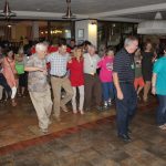 Then Steve T., from Colorado, taught the group a line dance. Then Steve T., from Colorado, taught the group a line dance.