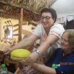 Then finally we made it to Orheiul Vechi and lunch. Mariana is serving Susan T. the traditional Moldovan dish of mamaliga. Then finally we made it to Orheiul Vechi and lunch. Mariana is serving Susan T. the traditional Moldovan dish of mamaliga.