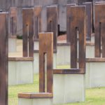 Each chair represents a person who lost their life that day. Large chairs represent adults; small chairs represent children. The row represents which floor and approximate location on the floor, the person was located at the time of the blast. Each chair represents a person who lost their life that day. Large chairs represent adults; small chairs represent children. The row represents which floor and approximate location on the floor, the person was located at the time of the blast.