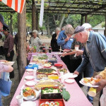 A variety of local dishes were served.