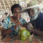 Coconut water in its original container. Very refreshing indeed.