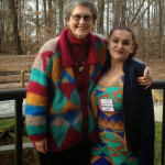 Tuesday was the day for activities and home hosting to move to Greensboro. Albulena posed for a photo with her Greensboro host, Margot R.