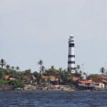 At the mouth of the Preguicas, the Mandacaru Lighthouse.