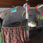 The bull awaits its fate.