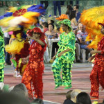 Bumba festivities on stage.