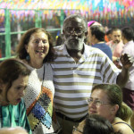 Bumba festivities - Charles and Gloria join in.