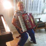 One of our Bundaberg hostesses entertained her guests with the accordion. One of our Bundaberg hostesses entertained her guests with the accordion.