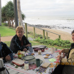 Then they enjoyed afternoon tea on Bagara Beach. Then they enjoyed afternoon tea on Bagara Beach.