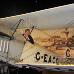 Doris K. tried the pilot's seat in a restored bi-plane at the Hinkler Aviation Centre. Doris K. tried the pilot's seat in a restored bi-plane at the Hinkler Aviation Centre.