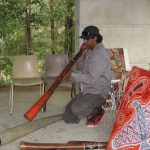 Our visit to the Sunshine Coast began with a welcome tea at the Maroochy Botanical Gardens where FFCNC ambassadors were introduced to Aboriginal art and music. Lyndon Davis is captured here playing the didgeridoo. Our visit to the Sunshine Coast began with a welcome tea at the Maroochy Botanical Gardens where FFCNC ambassadors were introduced to Aboriginal art and music. Lyndon Davis is captured here playing the didgeridoo.