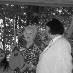 Donna brought her dombra, a gift from a Khazakh guest in 1988.
