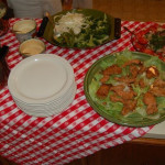 Saburo cooks dinner for 10.