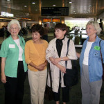 Sue S. says farewell to our guests.