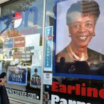 Walking to the next stop, Oleg T observes a few political posters at the headquarters of candidate, Earline Parmon. Walking to the next stop, Oleg T observes a few political posters at the headquarters of candidate, Earline Parmon.