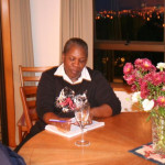 Ophelia J. catches up on her journal during her visit with her host family on the North Island.