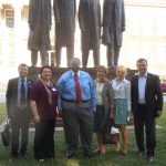 A chance encounter while on the campus of NCA&T provided the delegation the opportunity to meet one of the A&T four, Franklin McCain. A chance encounter while on the campus of NCA&T provided the delegation the opportunity to meet one of the A&T four, Franklin McCain.