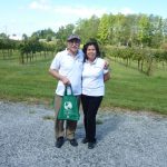 A welcome lunch was served at Stonefield Cellars in Stokesdale where Hector and Gabriela posed in front of the vineyards. A welcome lunch was served at Stonefield Cellars in Stokesdale where Hector and Gabriela posed in front of the vineyards.
