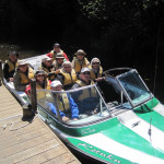 Jet boat ride to the white heron sanctuary.