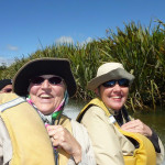 Evelyn P. and Barbara N. on the jet boat.