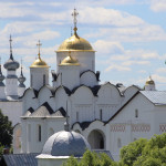 The second week of our travels was spent on a guided tour of the Golden Ring, ancient cities to the northeast of Moscow, and then several days in St. Petersburg.
During these days we saw lots of churches and learned about their architectural history as well as the significance of the colors & numbers of the onion domes. The second week of our travels was spent on a guided tour of the Golden Ring, ancient cities to the northeast of Moscow, and then several days in St. Petersburg. During these days we saw lots of churches and learned about their architectural history as well as the significance of the colors & numbers of the onion domes.