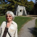 One of many stops included the former home of Prime Minister Wm. Lyon Mackenzie King where Jane C. posed in front of one of the PM's collection of "ruins" - an old abbey. The team with the most correct answers won the rally. One of many stops included the former home of Prime Minister Wm. Lyon Mackenzie King where Jane C. posed in front of one of the PM's collection of "ruins" - an old abbey. The team with the most correct answers won the rally.