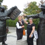 outside of which is a memorial to five Canadian women who fought for women's rights (along with Karla S. and Judy G.!) outside of which is a memorial to five Canadian women who fought for women's rights (along with Karla S. and Judy G.!)