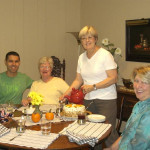 Erdem enjoys lunch with FFCNC hostesses.