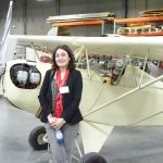 Georgian delegate, Diana Lezhava, at the Aviation II Building of Guilford Technical Community College where the delegation met with Rich Pagan and toured the facility. Georgian delegate, Diana Lezhava, at the Aviation II Building of Guilford Technical Community College where the delegation met with Rich Pagan and toured the facility.