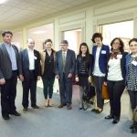On Friday morning, the group met with US Congressman, Howard Coble, and presented him with a traditional Georgian cap. On Friday morning, the group met with US Congressman, Howard Coble, and presented him with a traditional Georgian cap.