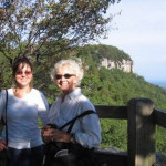 Elif & Sue at Pilot Mountain.