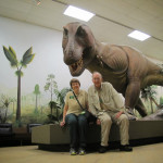 Jeanne and Brian M. pose with a dinosaur at the Greensboro Nature Science Center. Jeanne and Brian M. pose with a dinosaur at the Greensboro Nature Science Center.