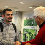 Debatik Hoxha meet Ralph Cauthen at the airport in Greensboro