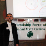 Debatik Hoxha giving his presentation "Where is Kosovo?"