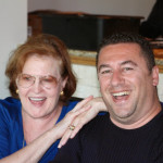 Dain Nussbaum and Kastriot Kepuska sharing a laugh.