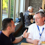 Hartim Gashi and Ray Kiszely having a serious discussion.