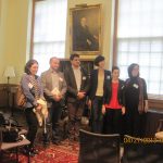 The Republic of Georgia delegation in the Rare Book Room, Z. Smith Reynolds Library, Wake Forest University following a general overview of the US college and university systems presented by Tom Lambeth and Tom Phillips. From left to right: Diana Lezhava, Lasha Labadze, David Sichinava, Nani Bendeliani, Monica Kalandia, and Nana Macharashvili. The Republic of Georgia delegation in the Rare Book Room, Z. Smith Reynolds Library, Wake Forest University following a general overview of the US college and university systems presented by Tom Lambeth and Tom Phillips. From left to right: Diana Lezhava, Lasha Labadze, David Sichinava, Nani Bendeliani, Monica Kalandia, and Nana Macharashvili.