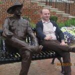 Teddy and Me - Theodore Roosevelt and Lasha Labadze pose for a picture on the beautiful grounds of High Point University Teddy and Me - Theodore Roosevelt and Lasha Labadze pose for a picture on the beautiful grounds of High Point University