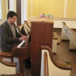 What musical talent! An impromptu performance by pianist and Georgian delegate, David Sichinava, at Guilford College just prior to discussions on the Early College and Continuing Education programs. What musical talent! An impromptu performance by pianist and Georgian delegate, David Sichinava, at Guilford College just prior to discussions on the Early College and Continuing Education programs.