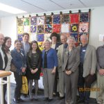 The group met with Dr. Ruth DeHoog (in blue sweater) at UNCG's Elliott Center to discuss graduate education and research in the social sciences followed by a catered lunch. The group met with Dr. Ruth DeHoog (in blue sweater) at UNCG's Elliott Center to discuss graduate education and research in the social sciences followed by a catered lunch.