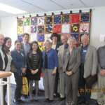 The group met with Dr. Ruth DeHoog (in blue sweater) at UNCG's Elliott Center to discuss graduate education and research in the social sciences followed by a catered lunch. The group met with Dr. Ruth DeHoog (in blue sweater) at UNCG's Elliott Center to discuss graduate education and research in the social sciences followed by a catered lunch.