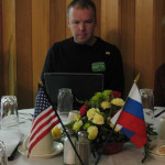 Alexsandr T. at the welcome party.