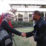 Nikita B. meets a fellow TV newsreporter.